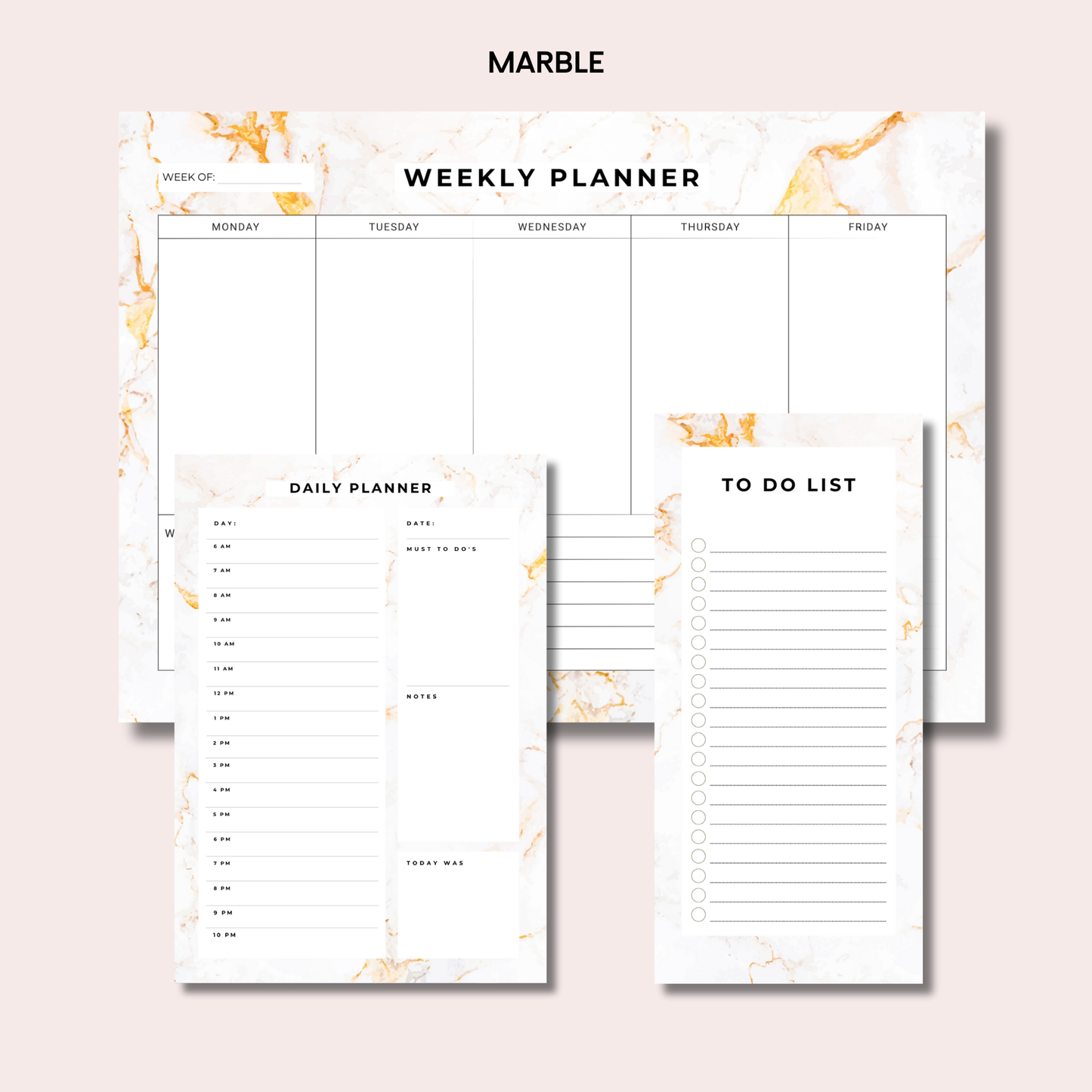 The Ultimate Trio: Weekly Planner, Daily Planner & To-Do List