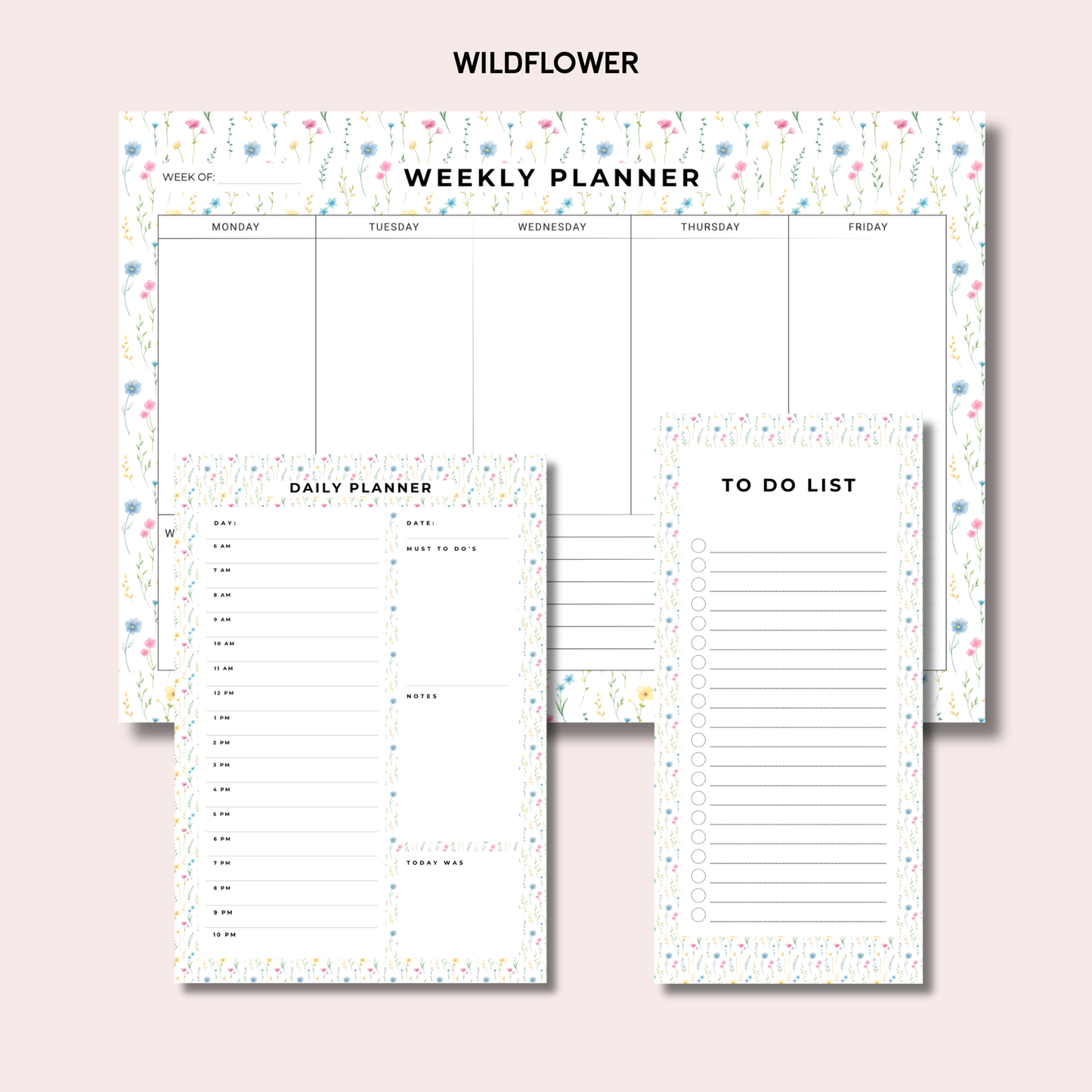 The Ultimate Trio: Weekly Planner, Daily Planner & To-Do List