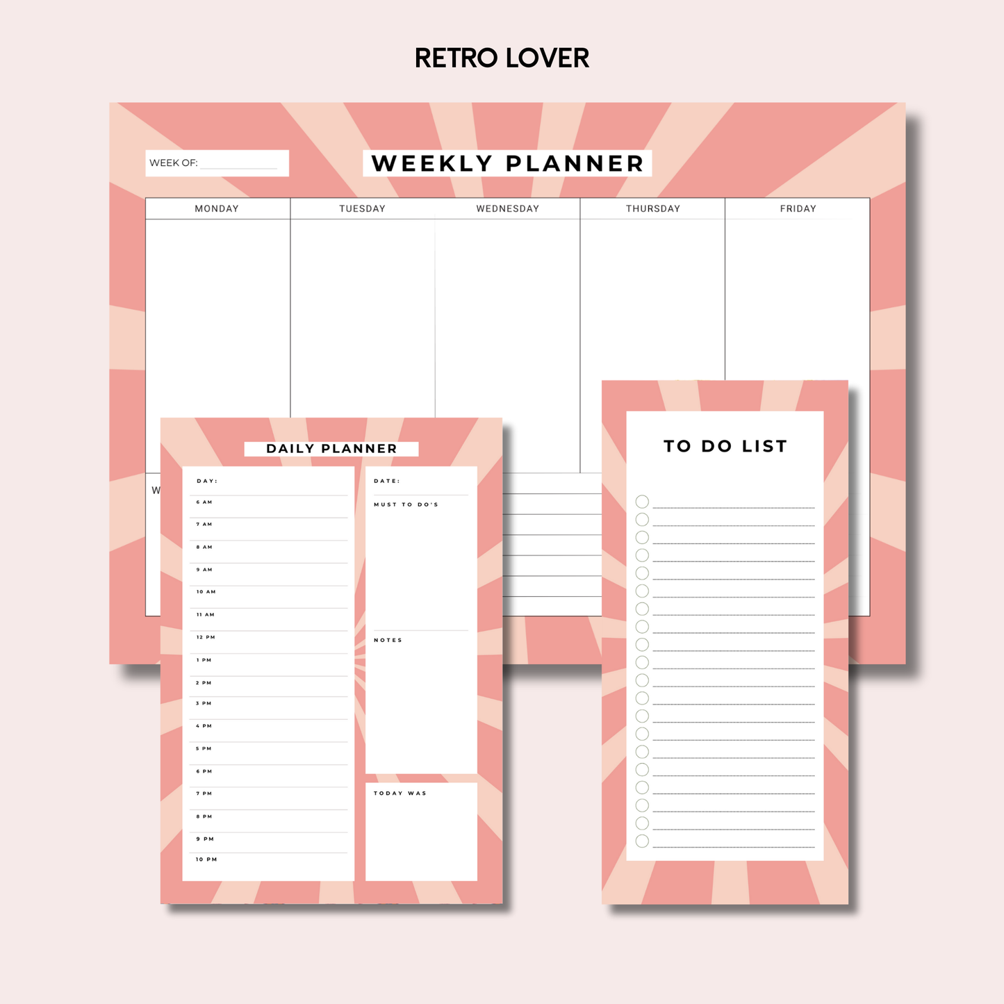 The Ultimate Trio: Weekly Planner, Daily Planner & To-Do List