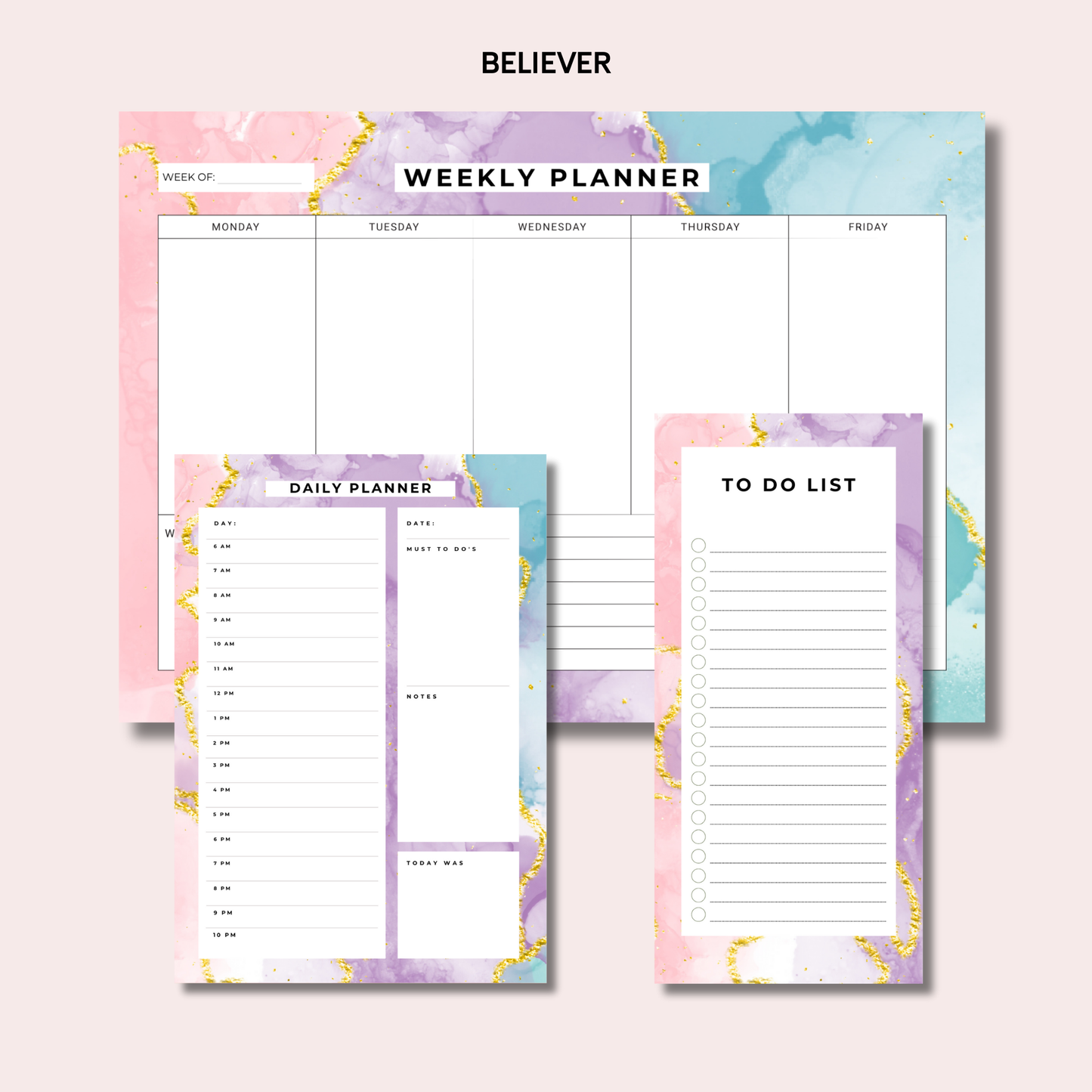 The Ultimate Trio: Weekly Planner, Daily Planner & To-Do List