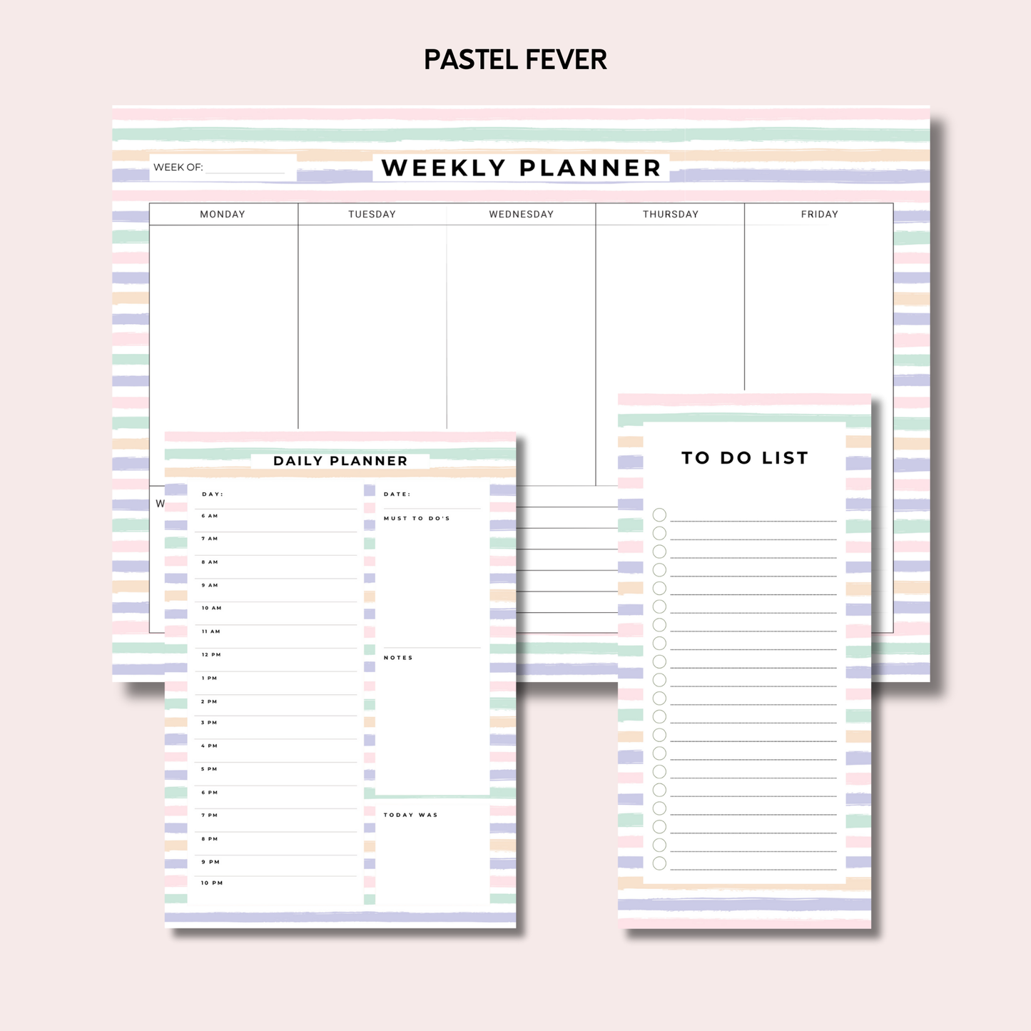 The Ultimate Trio: Weekly Planner, Daily Planner & To-Do List