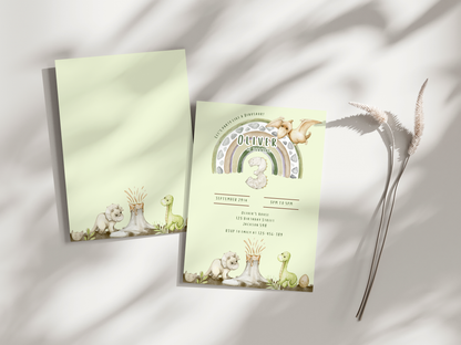 Dinosaur Birthday Invitation