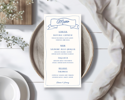 Bonnie Blue Menu