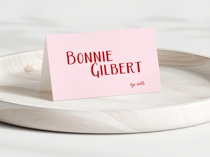 Bonnie Pink Place Card