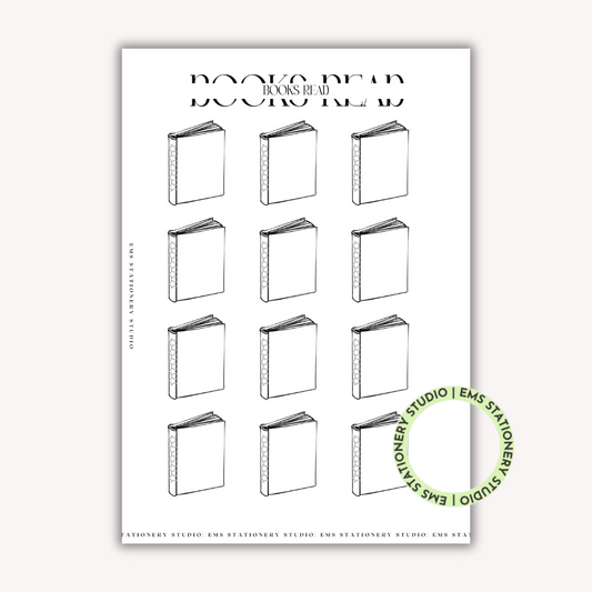 Books Read Challenge Journal Inserts **Digital Download**