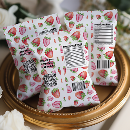 Berry 1st Birthday Crisp Packet