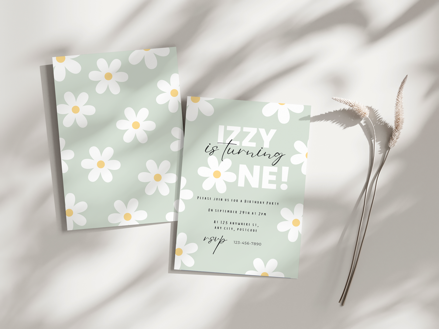 Daisy Birthday Invitation