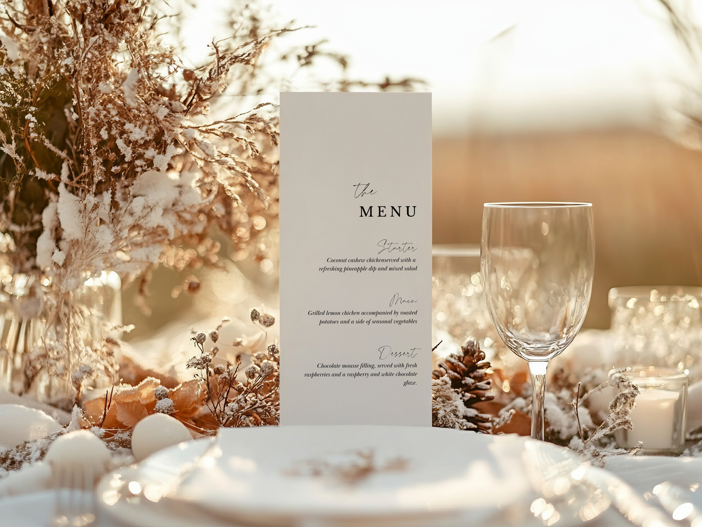 Wedding Menu 001