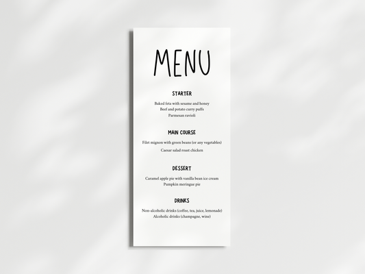 Elegant Menu Style #4