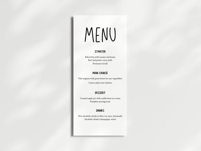 Wedding Menu 004