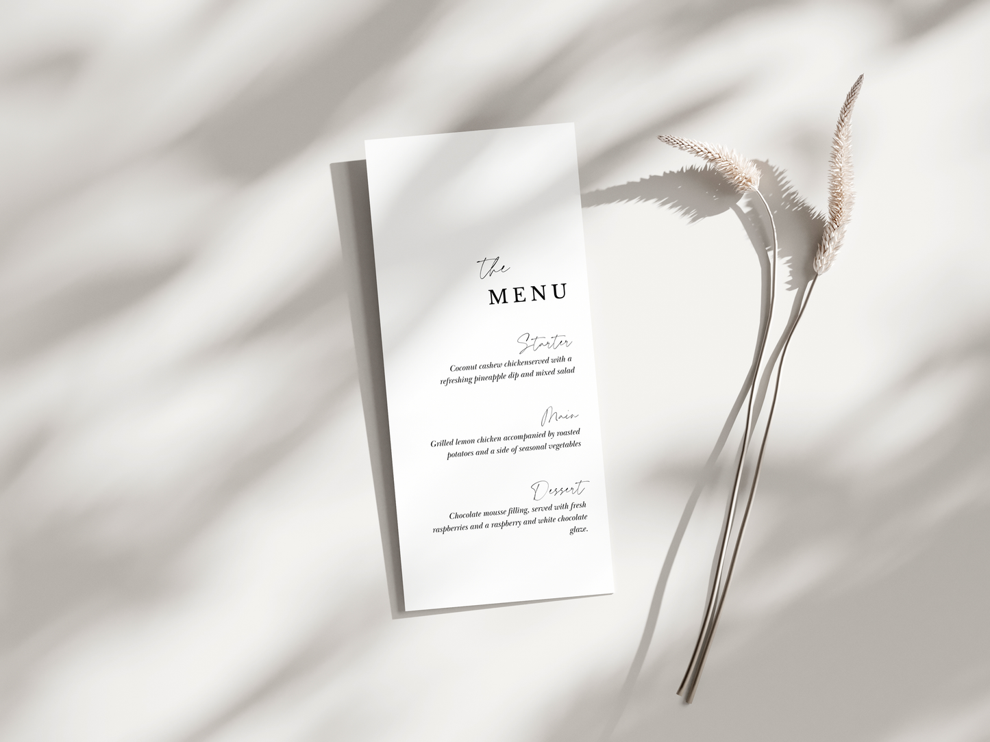 Wedding Menu 001