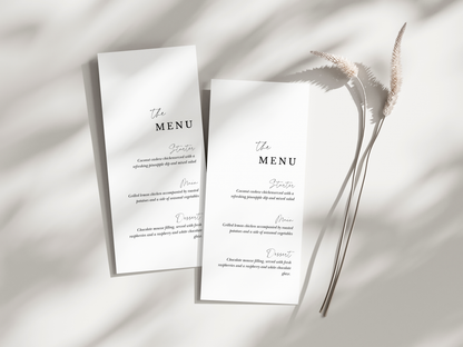 Wedding Menu 001