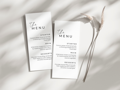 Wedding Menu 003