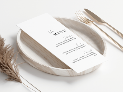 Wedding Menu 001