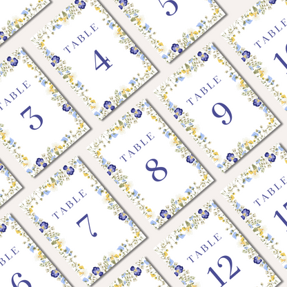 Table Numbers- Isla