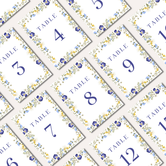 Table Numbers- Isla