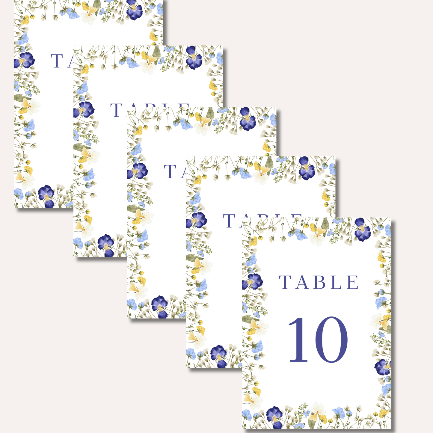 Table Numbers- Isla