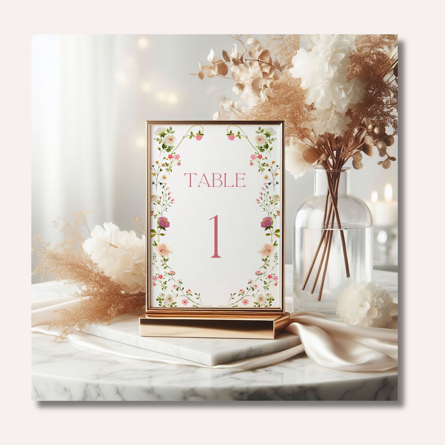 Table Numbers- Poppy