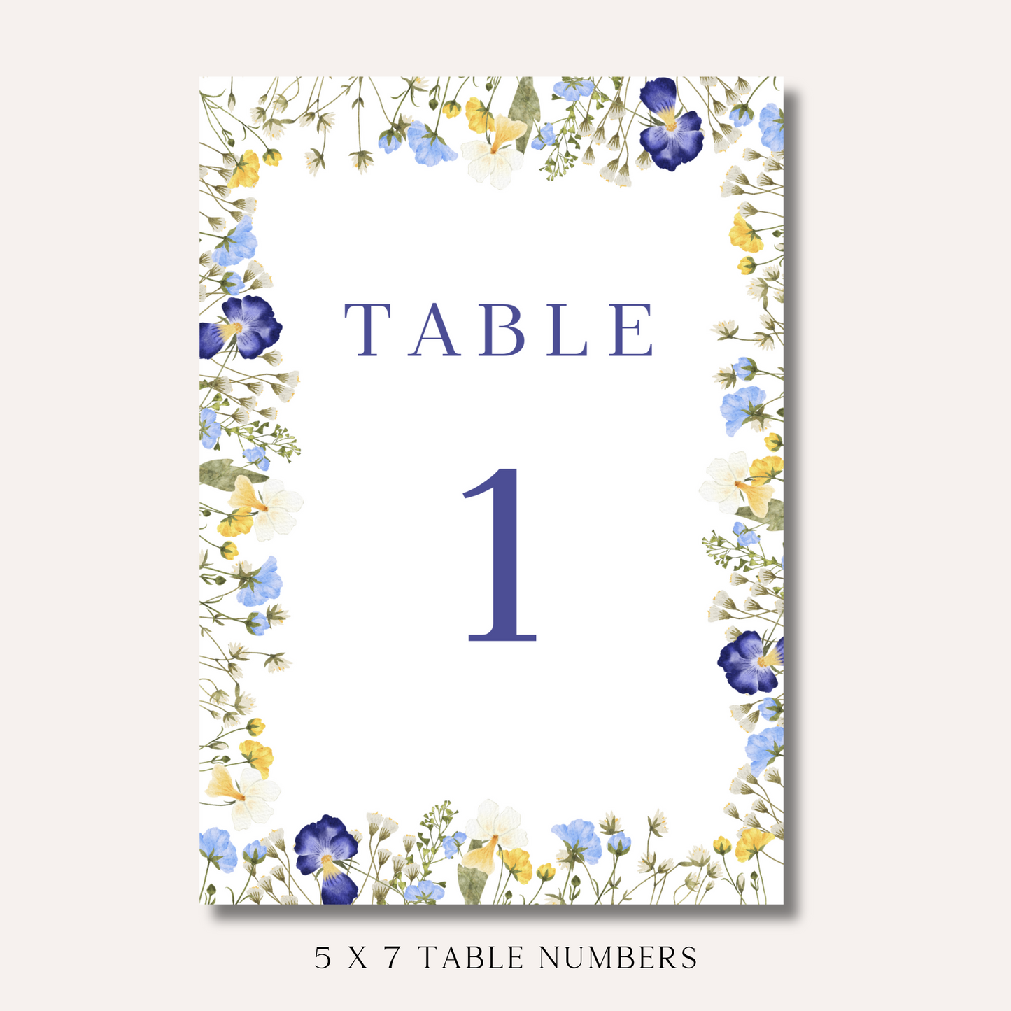 Table Numbers- Isla