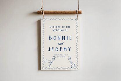 'Welcome To The Wedding Of' Bonnie Blue Collection