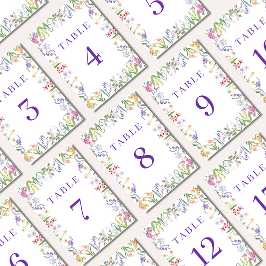 Table Numbers- Olive