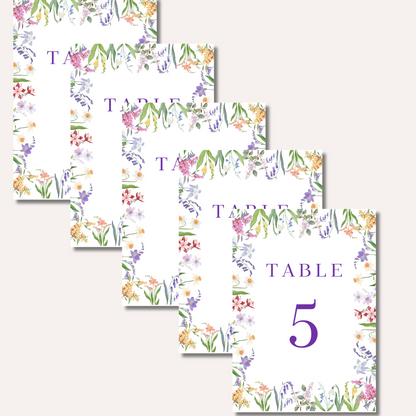 Table Numbers- Olive