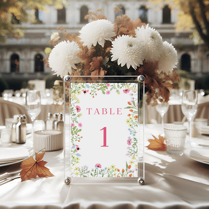 Table Numbers- Millie