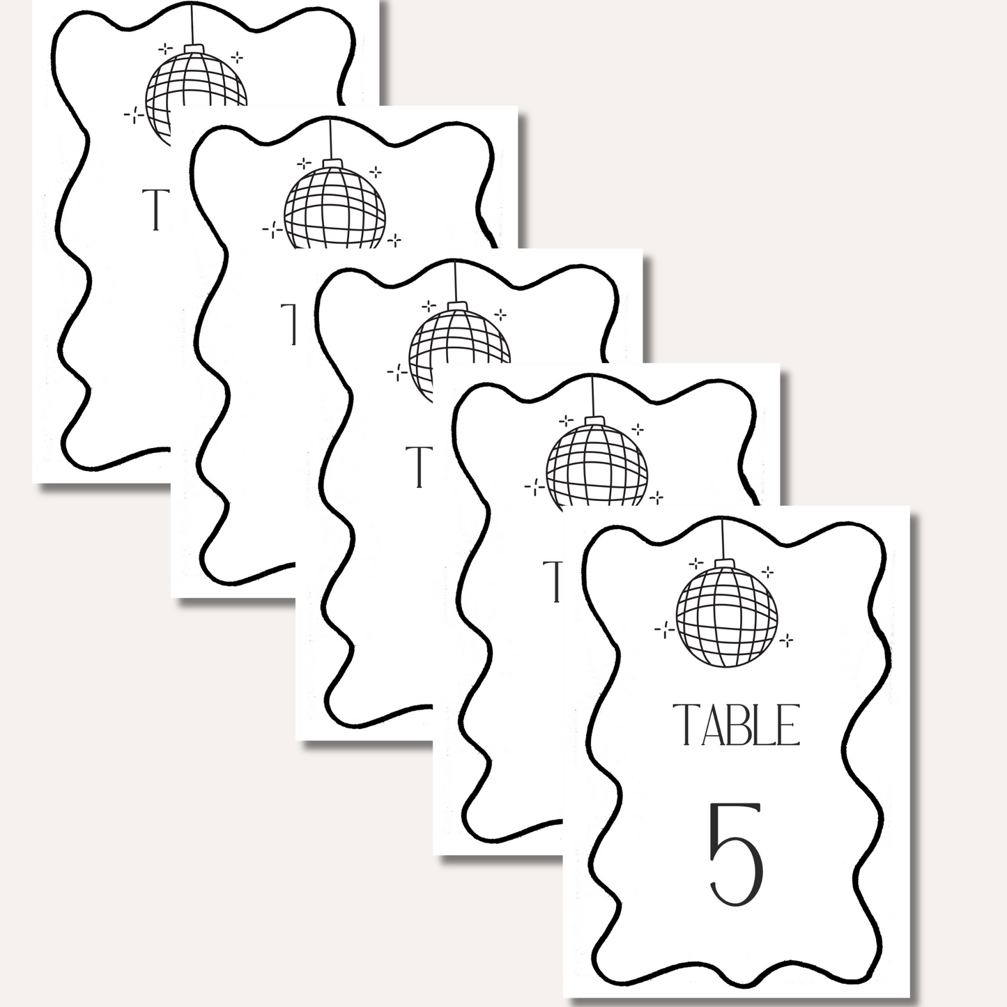 Table Numbers- Effie