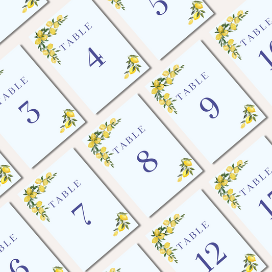 Table Numbers- Molly