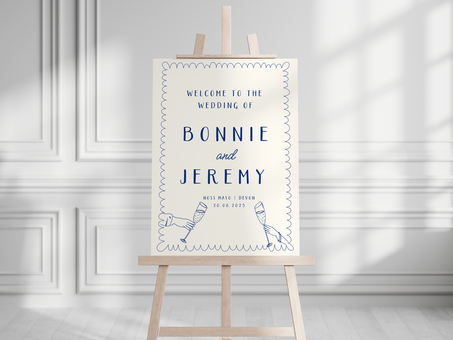 'Welcome To The Wedding Of' Bonnie Blue Collection