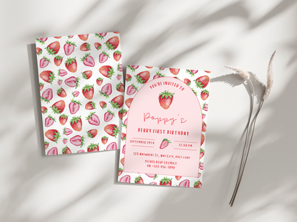 Berry Birthday Invitation