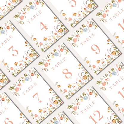 Table Numbers- Lottie