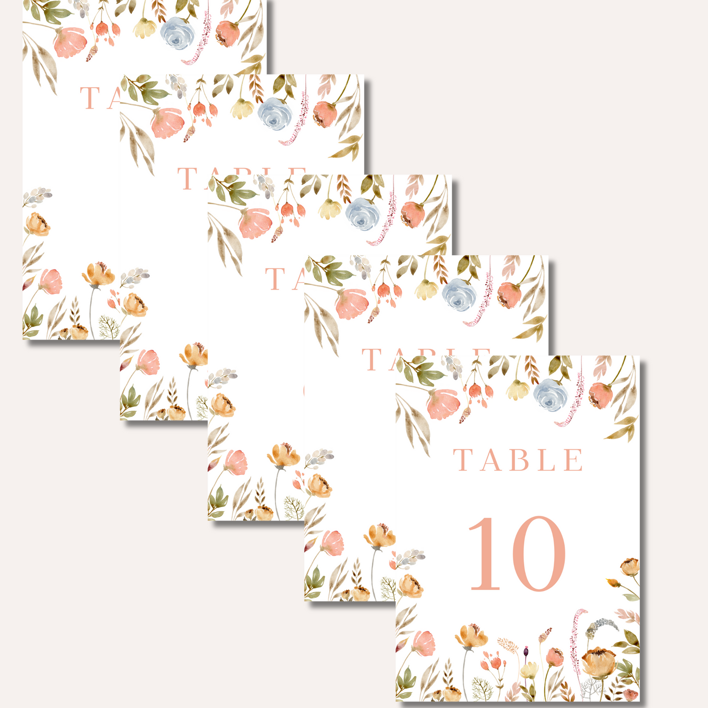 Table Numbers- Lottie
