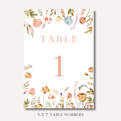 Table Numbers- Lottie