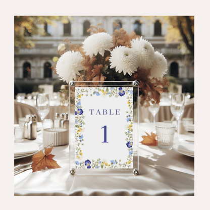 Table Numbers- Isla